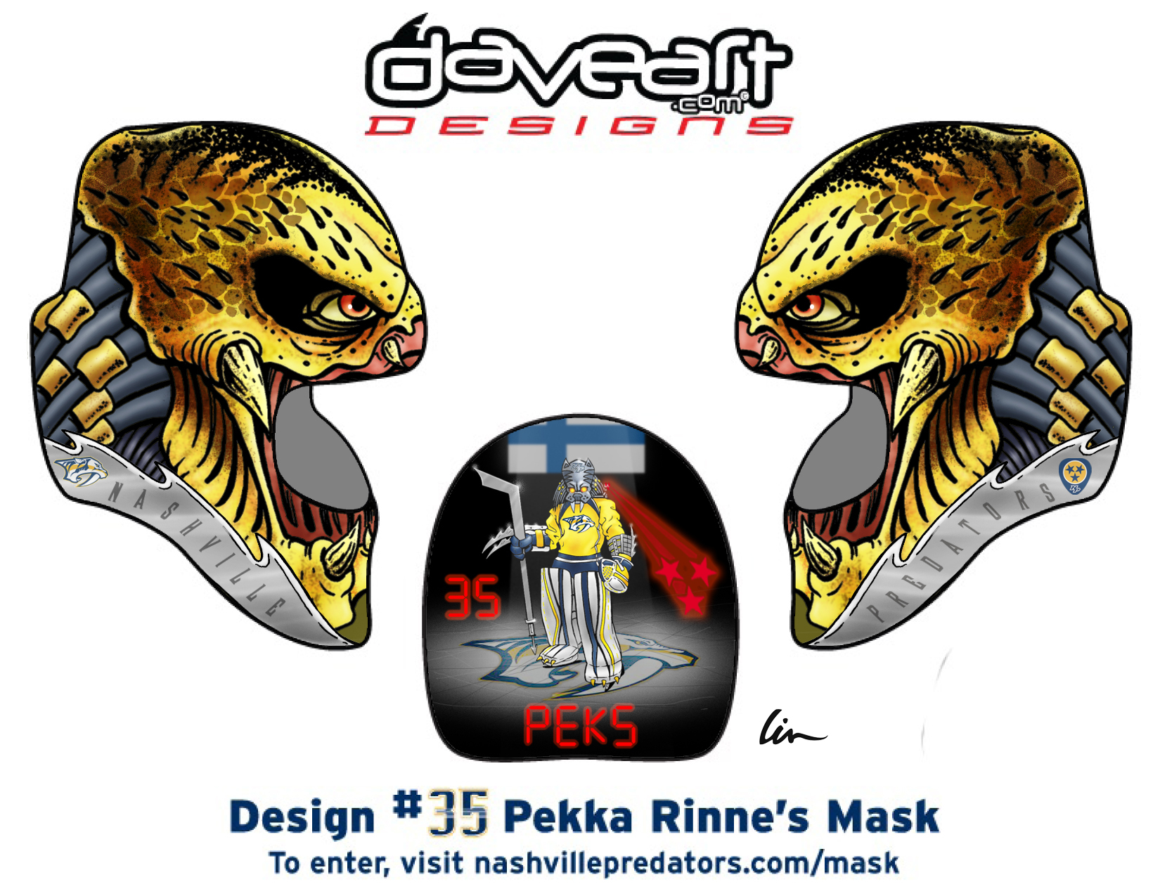 VIDEO: Pekka Rinne to wear mask designed by fan 