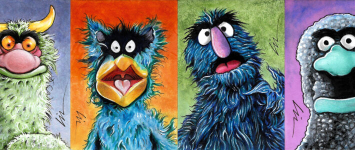 Muppet Monster Monday – My Latest Sketchcards